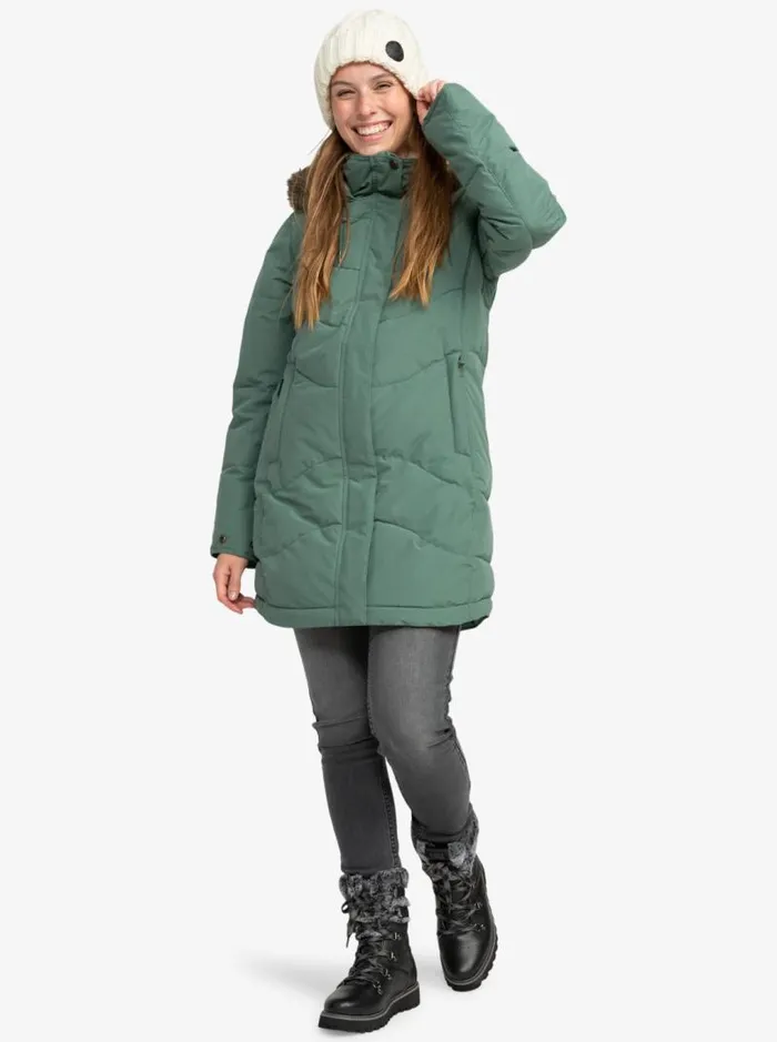 Roxy Jackets Ellie Longline Winter Jacket Dark Forest 8211 Women Roxy Jackets Ellie Longline Winter Jacket Dark Forest 8211 Women