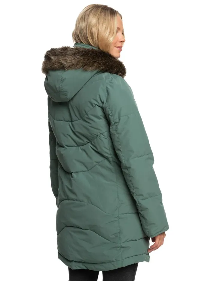 Roxy Jackets Ellie Longline Winter Jacket Dark Forest 8211 Women Roxy Jackets Ellie Longline Winter Jacket Dark Forest 8211 Women