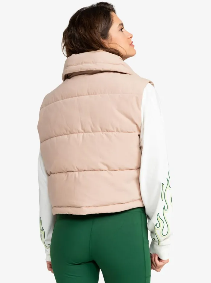Roxy Jackets Kelia Puffer Vest Warm Taupe 8211 Women