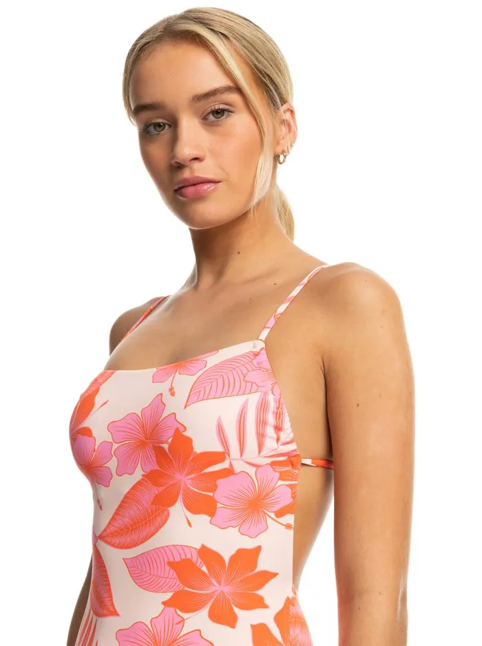 Roxy One Pieces Printed Beach Classics OnePiece Swimsuit Pale Dogwood Lhibiscus 8211 Women Roxy One Pieces Printed Beach Classics OnePiece Swimsuit Pale Dogwood Lhibiscus 8211 Women