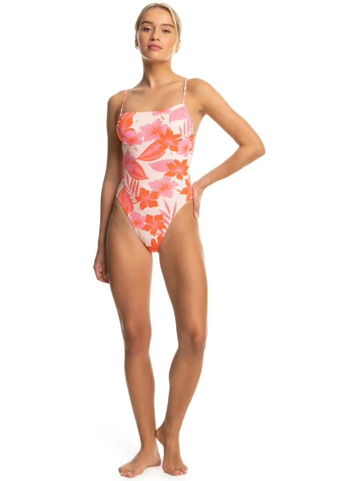Roxy One Pieces Printed Beach Classics OnePiece Swimsuit Pale Dogwood Lhibiscus 8211 Women Roxy One Pieces Printed Beach Classics OnePiece Swimsuit Pale Dogwood Lhibiscus 8211 Women