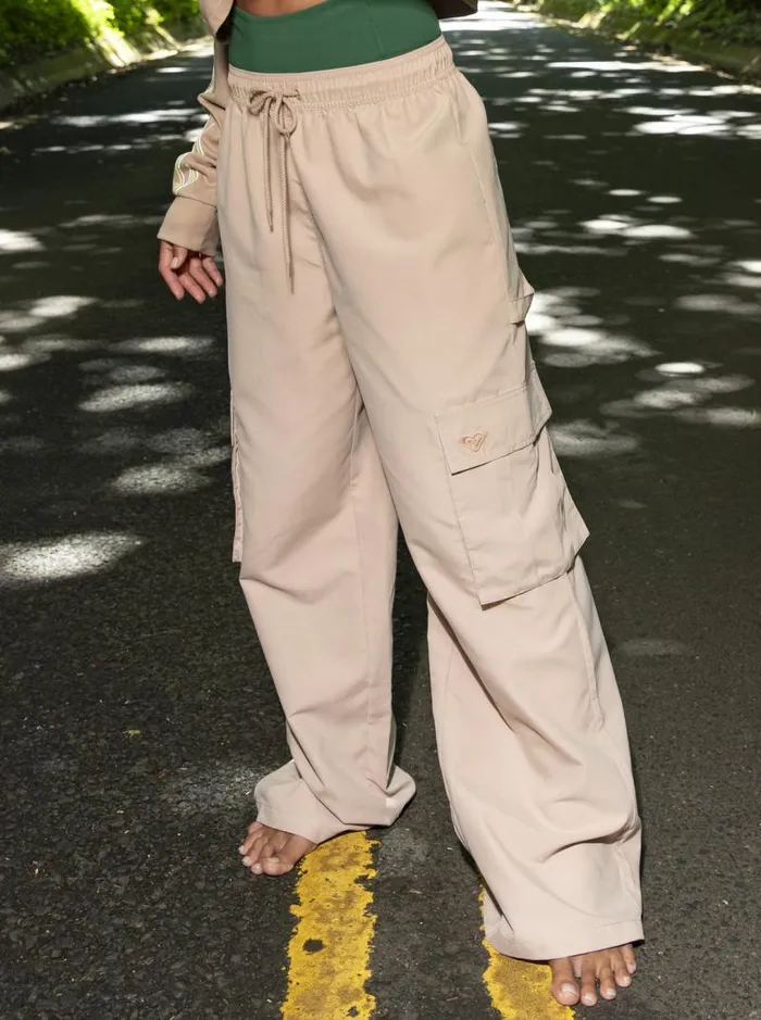 Roxy Pants and Jeans Kelia Baggy Sweatpants Warm Taupe 8211 Women