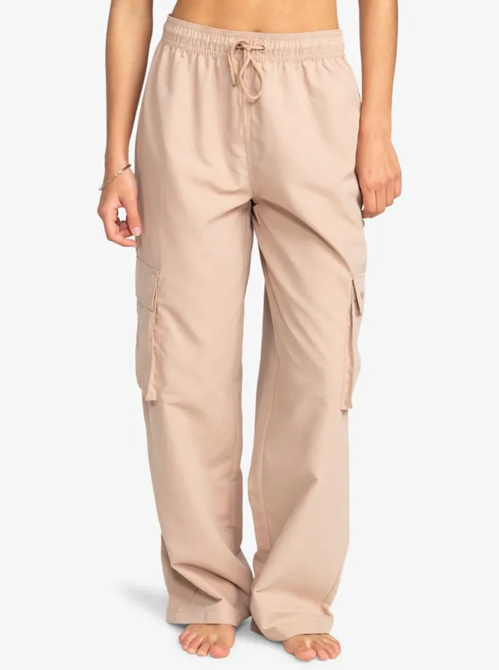 Roxy Pants and Jeans Kelia Baggy Sweatpants Warm Taupe 8211 Women