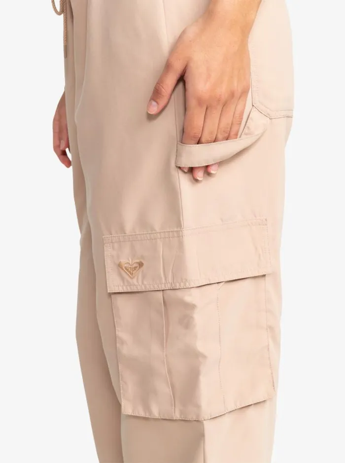 Roxy Pants and Jeans Kelia Baggy Sweatpants Warm Taupe 8211 Women
