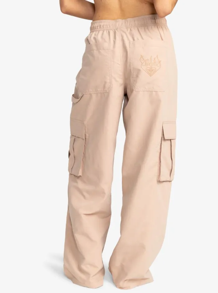 Roxy Pants and Jeans Kelia Baggy Sweatpants Warm Taupe 8211 Women