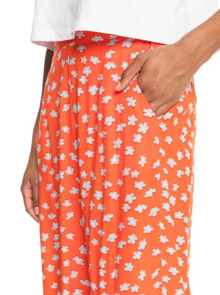 Roxy Pants and Jeans Midnight New Avenue Wide Leg Pants Tiger Lily Flower Rain 8211 Women Roxy Pants and Jeans Midnight New Avenue Wide Leg Pants Tiger Lily Flower Rain 8211 Women