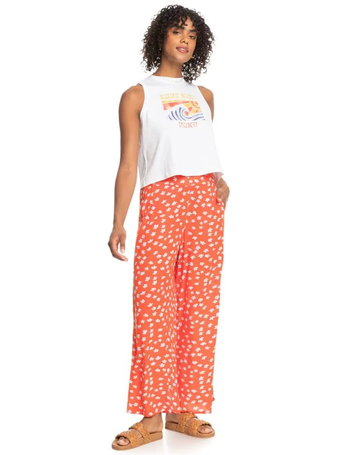 Roxy Pants and Jeans Midnight New Avenue Wide Leg Pants Tiger Lily Flower Rain 8211 Women Roxy Pants and Jeans Midnight New Avenue Wide Leg Pants Tiger Lily Flower Rain 8211 Women