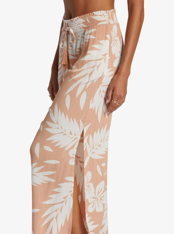 Roxy Pants and Jeans Tropical Rhythm Beach Pants Cafe Creme Palmeria 8211 Women