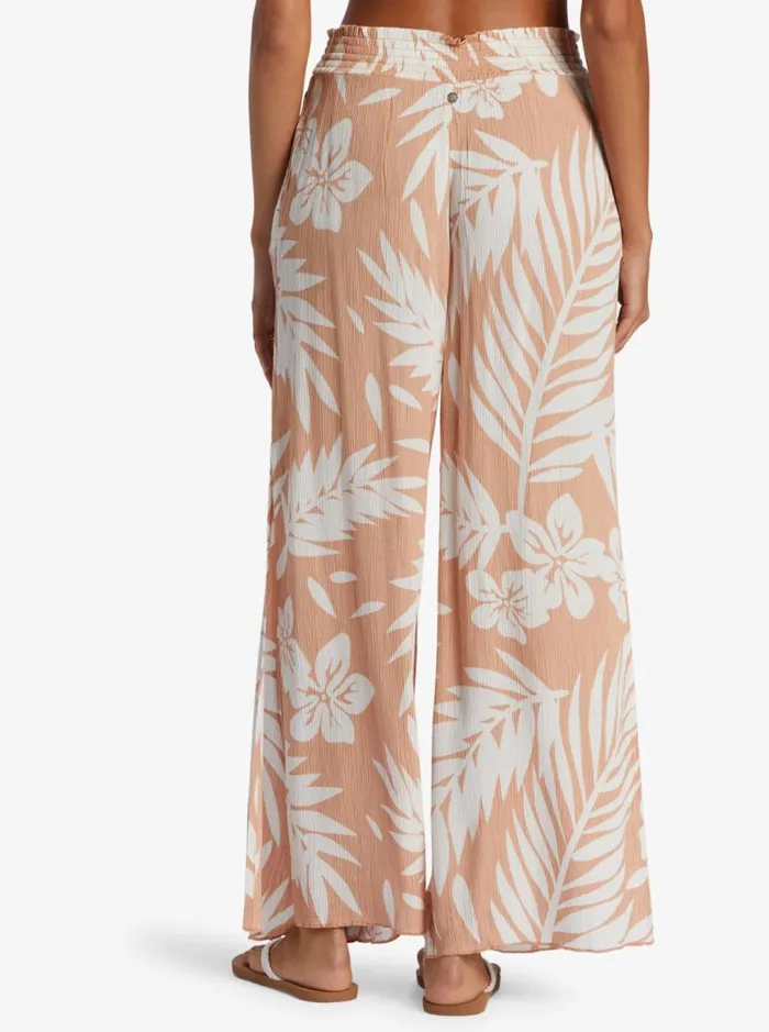 Roxy Pants and Jeans Tropical Rhythm Beach Pants Cafe Creme Palmeria 8211 Women