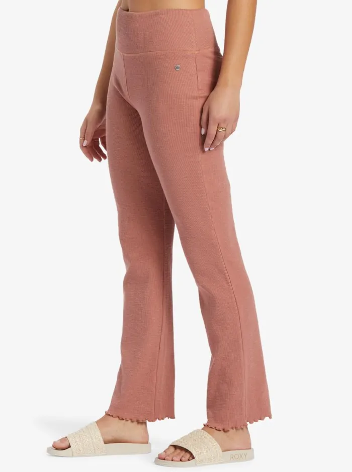 Roxy Pants and Jeans Zuma Knit High Waist Knit Flare Pants Cedar Wood 8211 Women Roxy Pants and Jeans Zuma Knit High Waist Knit Flare Pants Cedar Wood 8211 Women