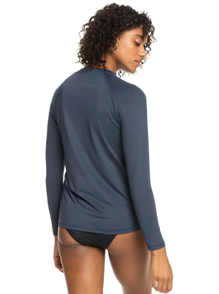 Roxy Rashguards Essentials Long Sleeve Rashguard Mood Indigo 8211 Women