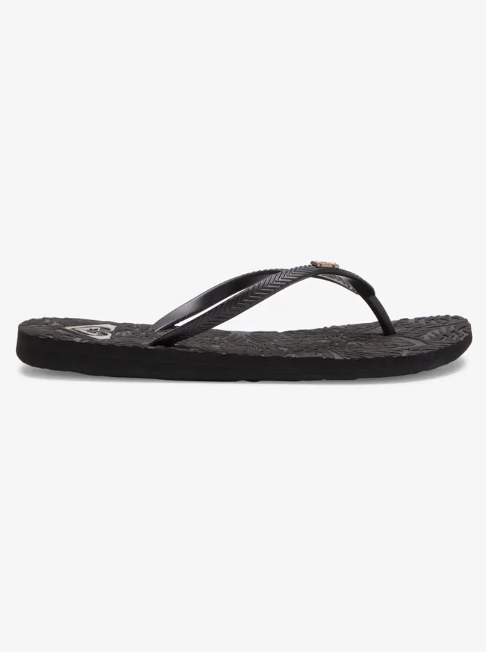 Roxy Sandals Antilles Flip Flops Black 8211 Women Roxy Sandals Antilles Flip Flops Black 8211 Women