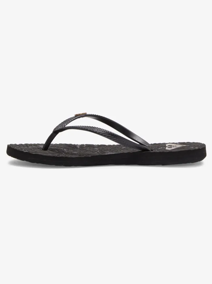 Roxy Sandals Antilles Flip Flops Black 8211 Women Roxy Sandals Antilles Flip Flops Black 8211 Women