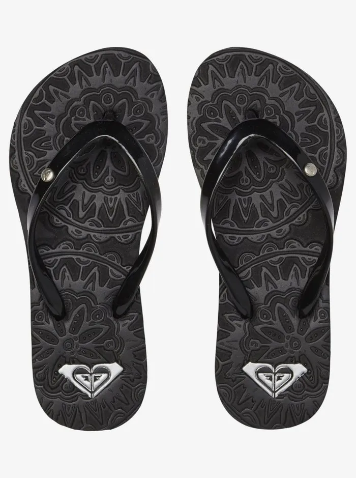 Roxy Shoes and Sandals Girl039s 416 Antilles FlipFlops Black 8211 Kids Roxy Shoes and Sandals Girl039s 416 Antilles FlipFlops Black 8211 Kids