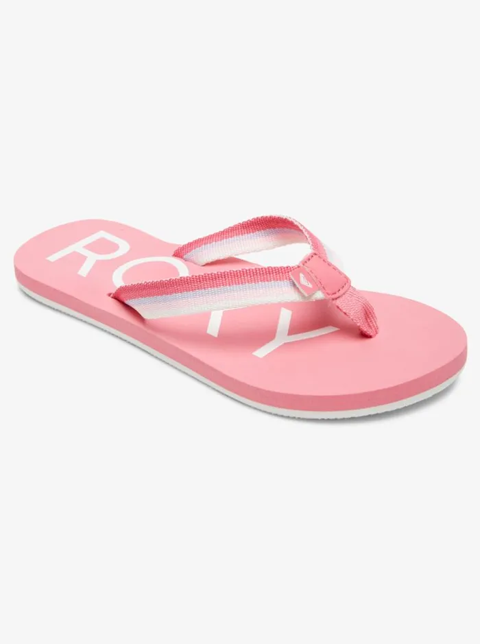 Roxy Shoes and Sandals Girl039s 416 Colbee FlipFlops Pink 8211 Kids