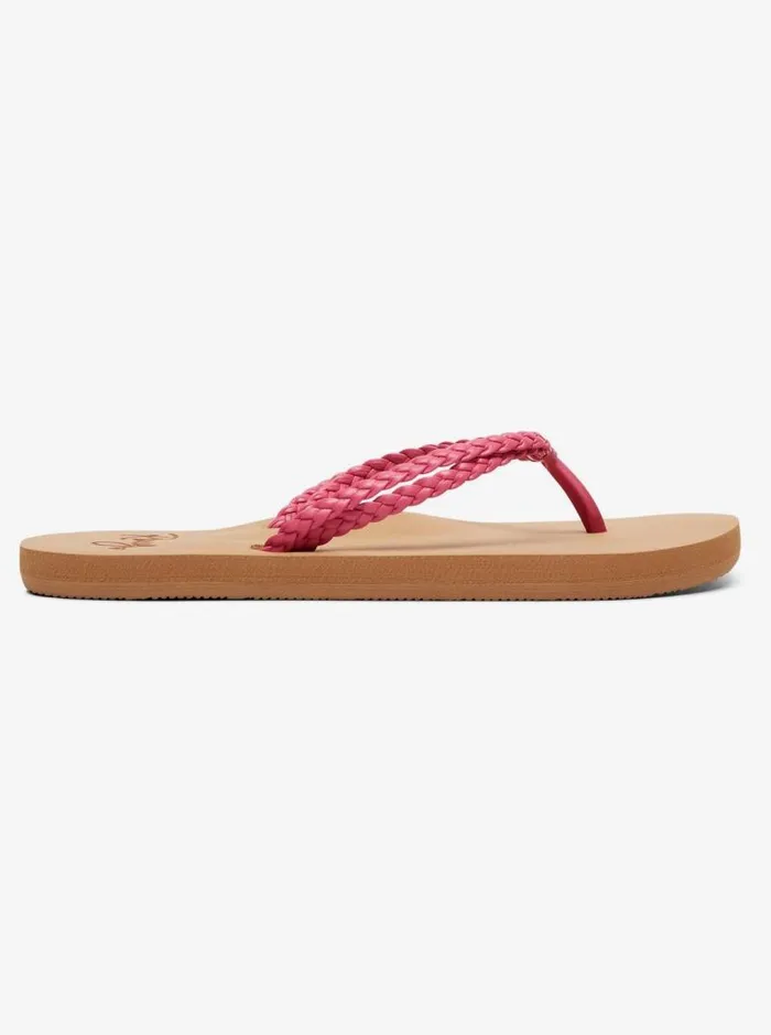Roxy Shoes and Sandals Girl039s 416 Costas FlipFlops Raspberry 8211 Kids Roxy Shoes and Sandals Girl039s 416 Costas FlipFlops Raspberry 8211 Kids