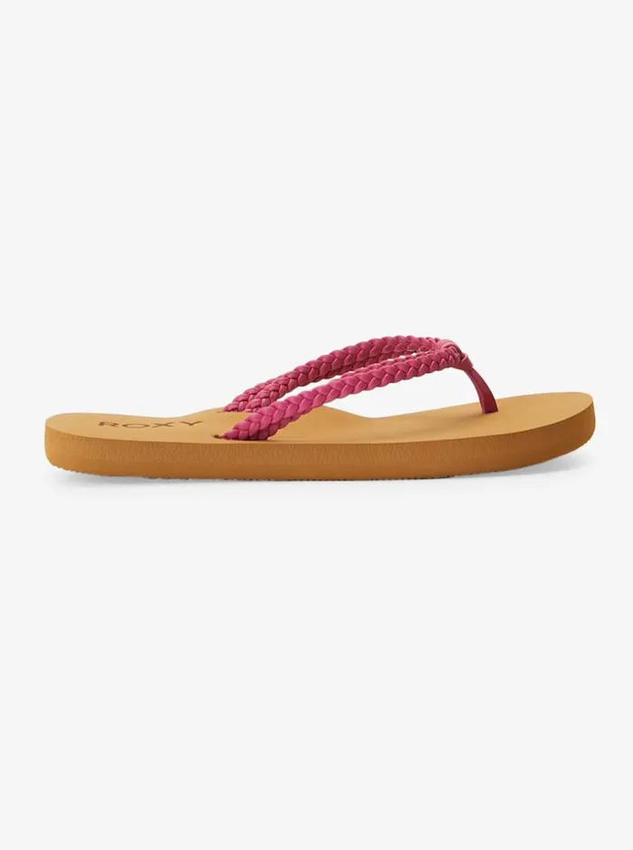 Roxy Shoes and Sandals Girl039s 416 Costas FlipFlops Raspberry 8211 Kids Roxy Shoes and Sandals Girl039s 416 Costas FlipFlops Raspberry 8211 Kids