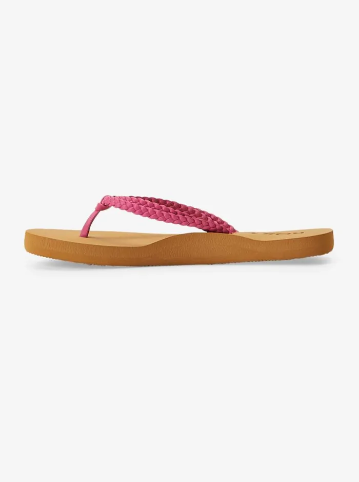 Roxy Shoes and Sandals Girl039s 416 Costas FlipFlops Raspberry 8211 Kids Roxy Shoes and Sandals Girl039s 416 Costas FlipFlops Raspberry 8211 Kids