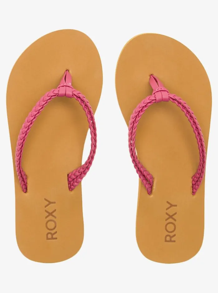 Roxy Shoes and Sandals Girl039s 416 Costas FlipFlops Raspberry 8211 Kids Roxy Shoes and Sandals Girl039s 416 Costas FlipFlops Raspberry 8211 Kids