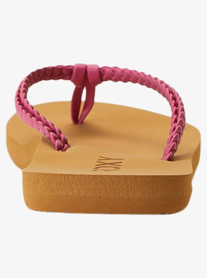 Roxy Shoes and Sandals Girl039s 416 Costas FlipFlops Raspberry 8211 Kids Roxy Shoes and Sandals Girl039s 416 Costas FlipFlops Raspberry 8211 Kids