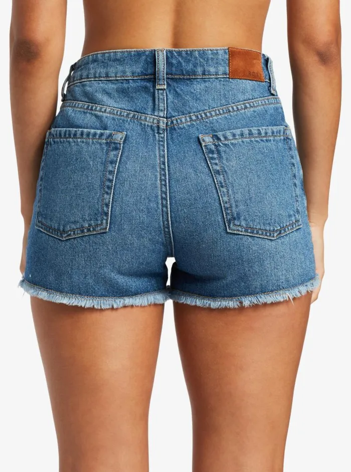 Roxy Shorts New Swell Denim Shorts Medium Blue 8211 Women