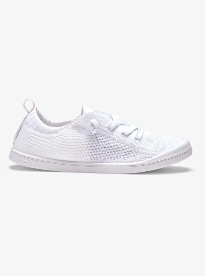 Roxy Sneakers Bayshore Closed Shoes White 8211 Women Roxy Sneakers Bayshore Closed Shoes White 8211 Women