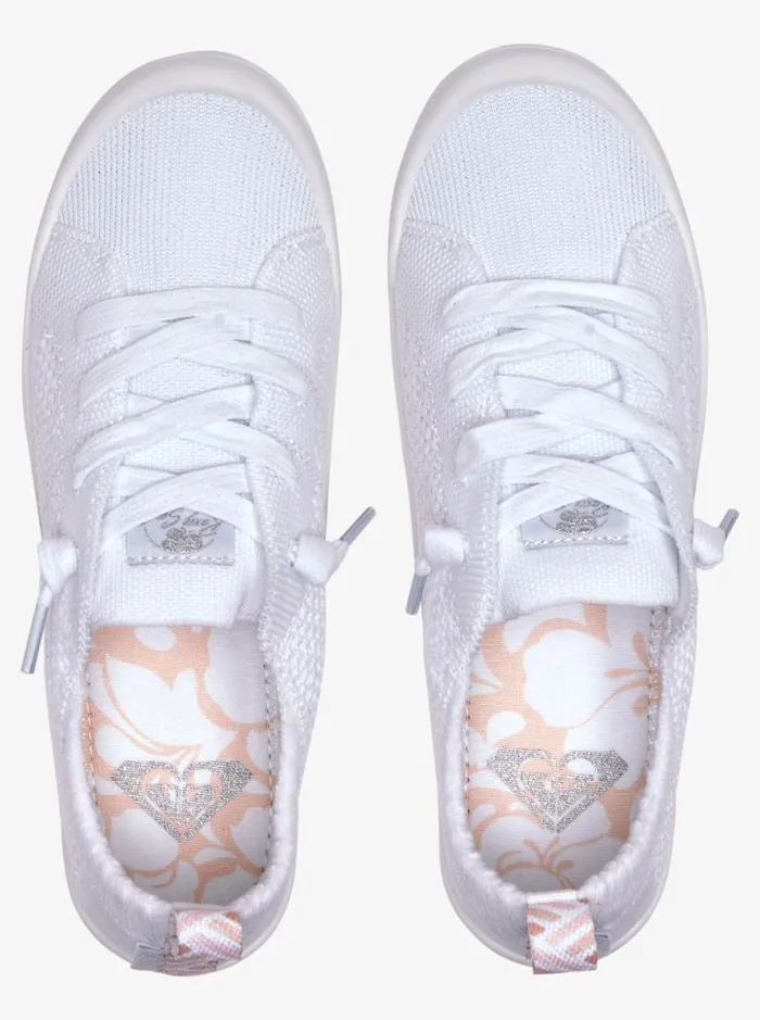 Roxy Sneakers Bayshore Closed Shoes White 8211 Women Roxy Sneakers Bayshore Closed Shoes White 8211 Women