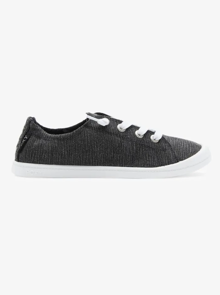 Roxy Sneakers Bayshore Shoes Black Marl 8211 Women Roxy Sneakers Bayshore Shoes Black Marl 8211 Women