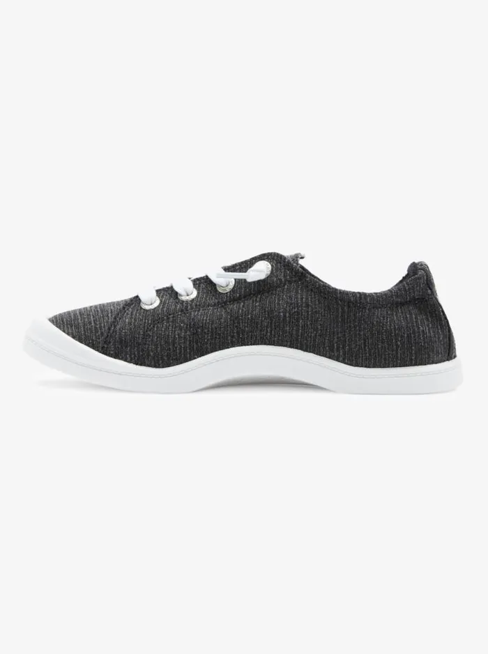 Roxy Sneakers Bayshore Shoes Black Marl 8211 Women Roxy Sneakers Bayshore Shoes Black Marl 8211 Women