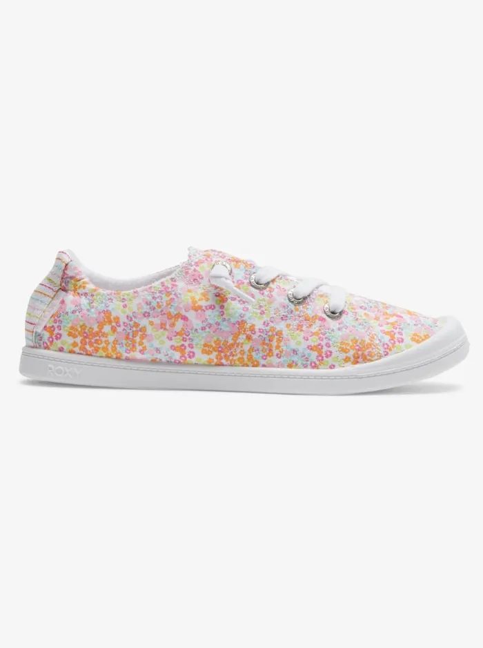 Roxy Sneakers Bayshore Shoes Whitecrazy Pinkorange 8211 Women Roxy Sneakers Bayshore Shoes Whitecrazy Pinkorange 8211 Women