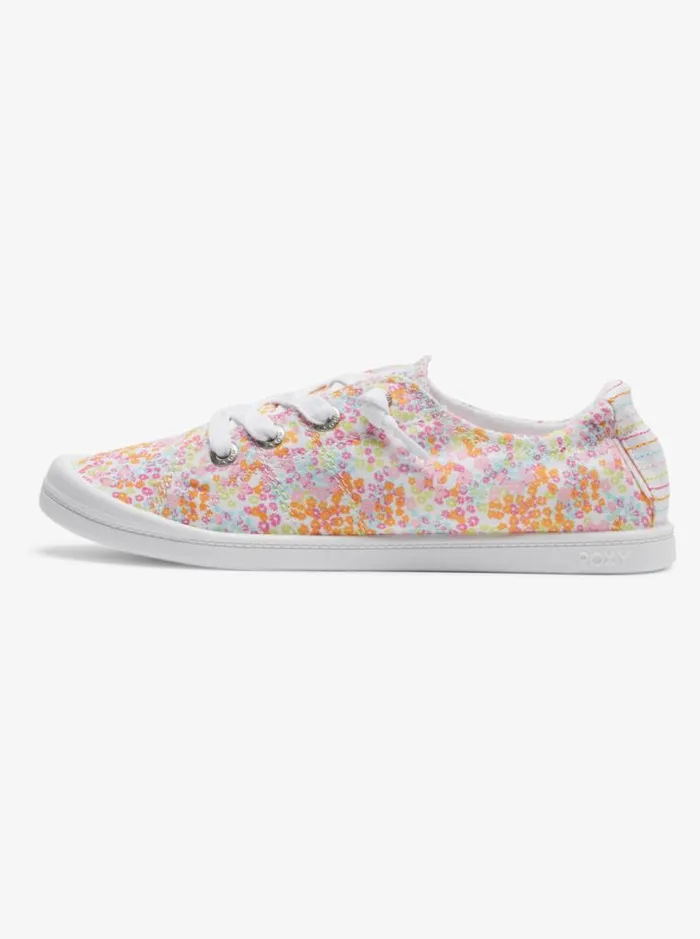 Roxy Sneakers Bayshore Shoes Whitecrazy Pinkorange 8211 Women Roxy Sneakers Bayshore Shoes Whitecrazy Pinkorange 8211 Women
