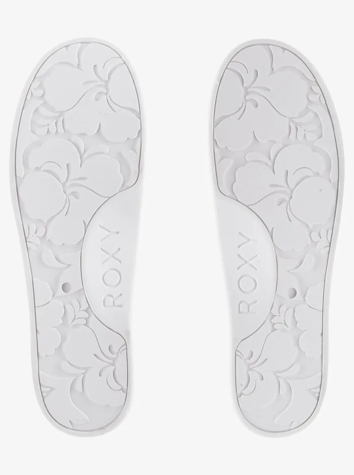 Roxy Sneakers Bayshore Shoes Whitelt Green 8211 Women