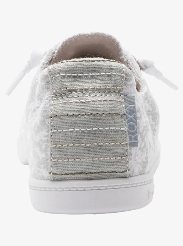 Roxy Sneakers Bayshore Shoes Whitelt Green 8211 Women