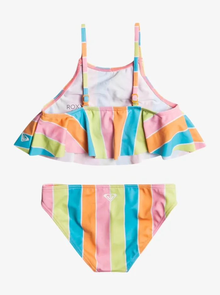 Roxy Swim Girl039s 416 Colors Of The Sun Two Piece Flutter Bikini Set For Girls Bachelor Button Rainbow Rays 8211 Kids Roxy Swim Girl039s 416 Colors Of The Sun Two Piece Flutter Bikini Set For Girls Bachelor Button Rainbow Rays 8211 Kids