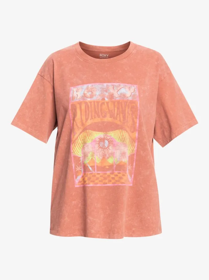 Roxy Tops Girl Need Love B Oversized TShirt Cedar Wood 8211 Women