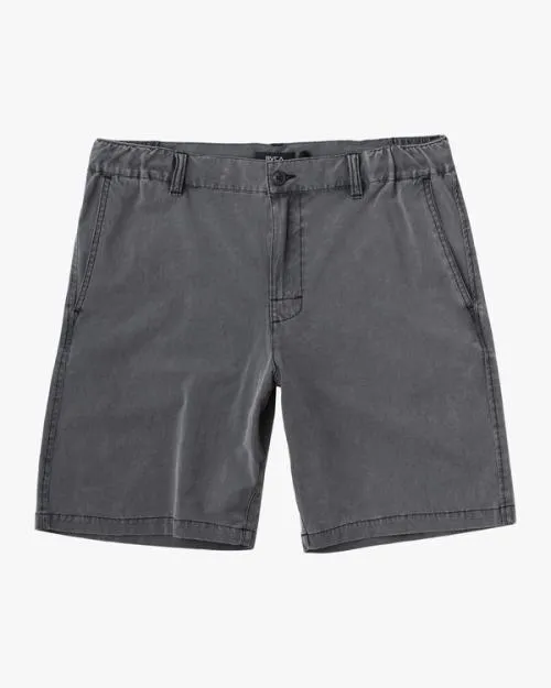 Rvca All Time Coastal Rinsed Hybrid 19034 Shorts Pirate Black Men Shorts and Hybrids