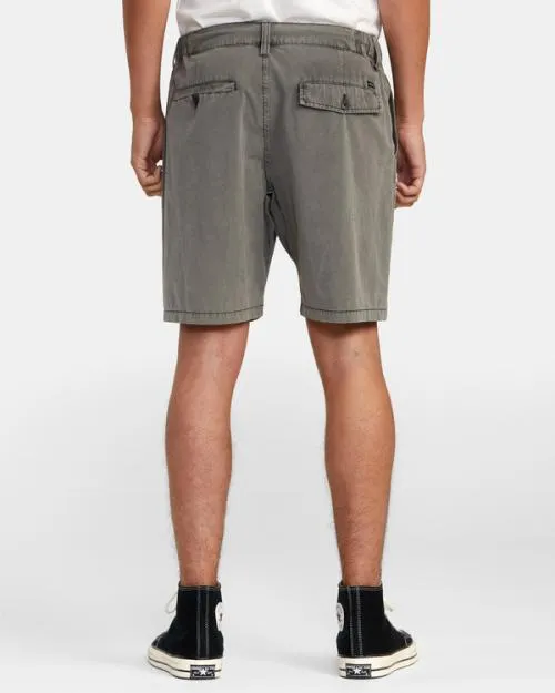 Rvca All Time Coastal Rinsed Hybrid 19034 Shorts Pirate Black Men Shorts and Hybrids