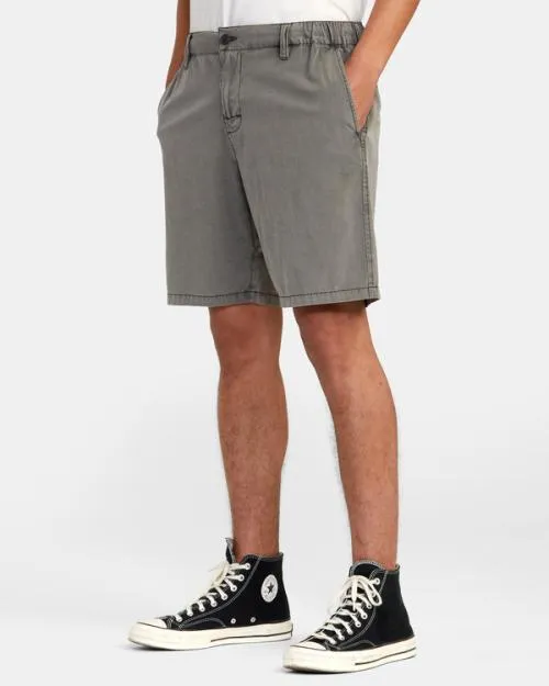 Rvca All Time Coastal Rinsed Hybrid 19034 Shorts Pirate Black Men Shorts and Hybrids