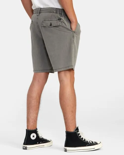 Rvca All Time Coastal Rinsed Hybrid 19034 Shorts Pirate Black Men Shorts and Hybrids