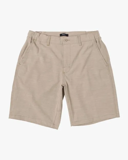 Rvca All Time Solid Coastal Hybrid Shorts 19 Khaki Men Shorts and Hybrids