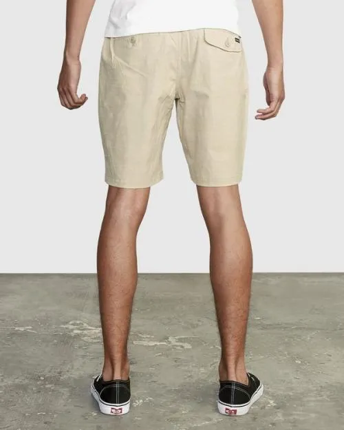 Rvca All Time Solid Coastal Hybrid Shorts 19 Khaki Men Shorts and Hybrids