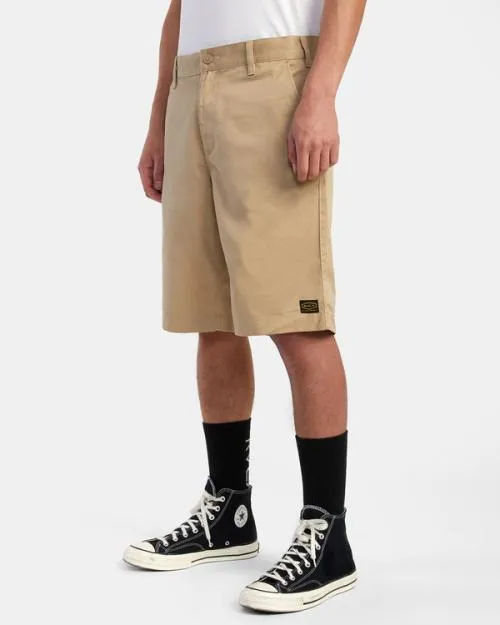 Rvca Americana Walkshorts 22034 Khaki Men Shorts and Hybrids