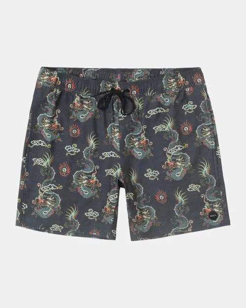 Rvca Atlas Elastic Waist Boardshorts 17034 Multi Men Boardshorts