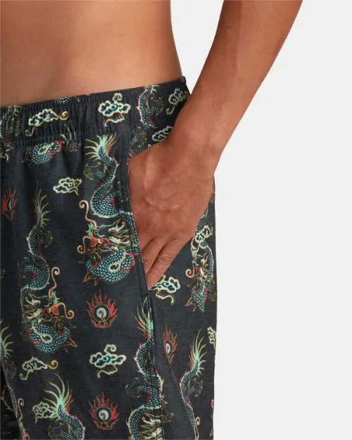 Rvca Atlas Elastic Waist Boardshorts 17034 Multi Men Boardshorts