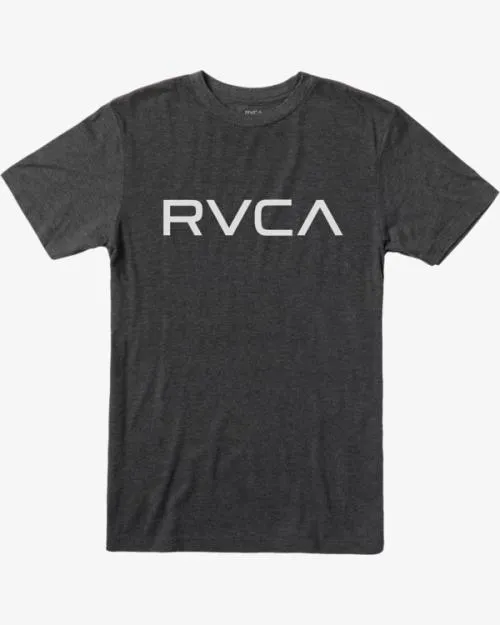 Rvca Big Tee Blackwhite Men Short Sleeves