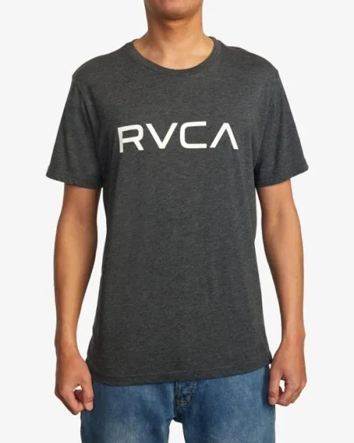 Rvca Big Tee Blackwhite Men Short Sleeves