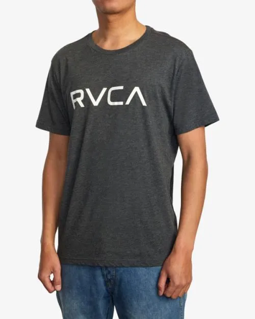 Rvca Big Tee Blackwhite Men Short Sleeves