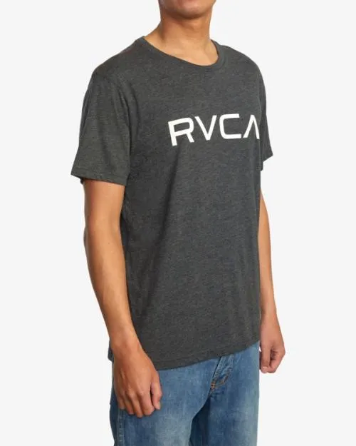 Rvca Big Tee Blackwhite Men Short Sleeves