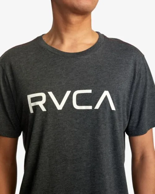 Rvca Big Tee Blackwhite Men Short Sleeves