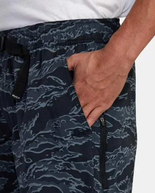 Rvca Civic Hybrid Boardshorts Black Camo Men Shorts and Hybrids